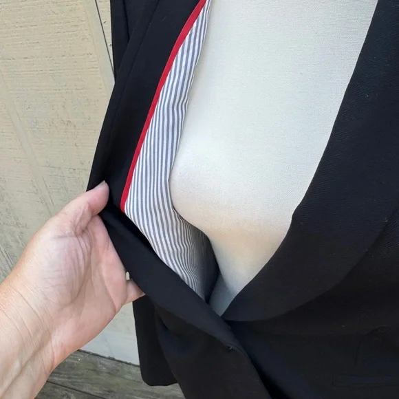 J. Crew Women's Classic Parke Shawl Collaer Black Blazer - Picture 4 of 10